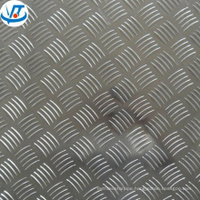 Checkered aluminum sheet 3003 aluminum 5 bar chequered plates for anti-skip flooring